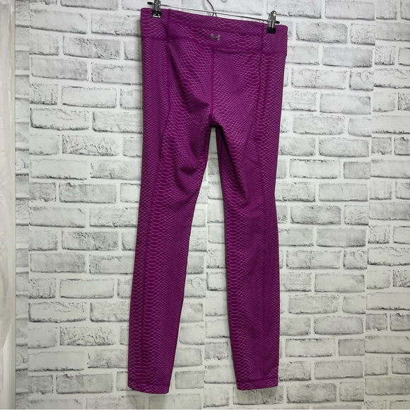 Under Armour Mermaid Fish Scale Purple Pink Leggings - Picture 3 of 4